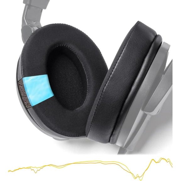 HD280 Pro Cooling Gel Replacement Pads - Compatible with Sennheiser HD280 Series HD280-Pro HD281 HMD280 HMD281 - Ice Cloth Cover & Infused Memory Foam