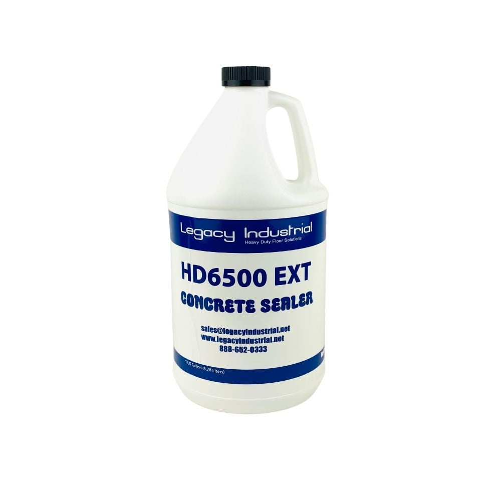 HD6500-EXT Satin Finish Concrete Sealer - Water Based - Fast Dry - Outdoor - Indoor - Non Yellowing - 1 gallon