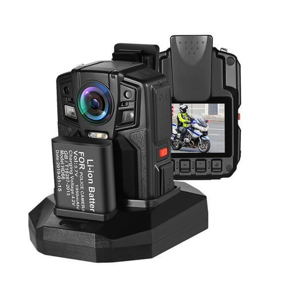 HD66/D7 2K 1440P Body Camera IP68 Waterproof Drop Resistant Two Batteries with Base Chest Camera Wearable Camera Body Cam ,Intelligent Motion Detection