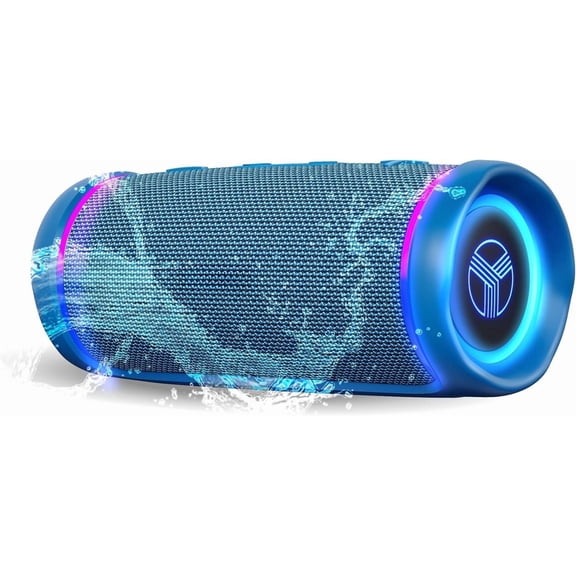 HD77 - Portable Speaker - 360? Sound, 30W Audio with Impactful Bass, 20H , IPX6 , Shockproof, TWS Stereo, Speaker for Outdoor, Beach Pool