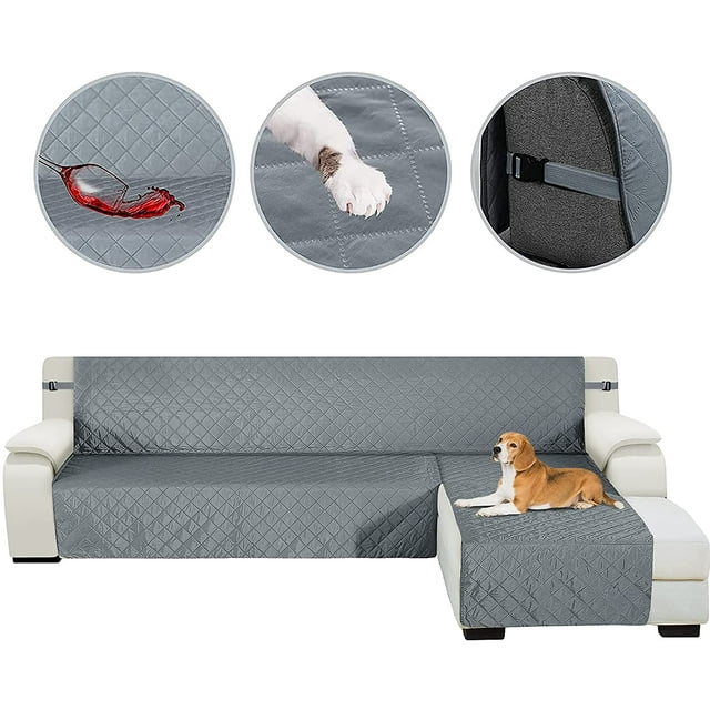 HDCAXKJ Sectional Couch Covers for Dogs 3Pieces Water Resistant L