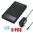 thumbnail image 1 of HDD Case 3.5'' 2.5'' SATA to USB 3.0 Adapter External Hard Drive Disk Enclosure for 3.5 Inch SSD Disk 6Gbps 10TB HDD Box Case (US Plug 5PCS), 1 of 7