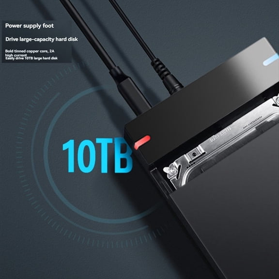 HDD Case SATA to USB 3.0 Adapter External Hard Drive Disk Enclosure 3.5 Inch SSD Disk 10TB HDD Box for PC Lapop US Plug