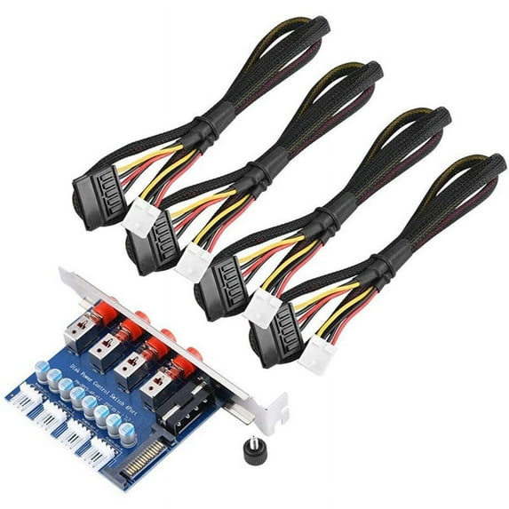 HDD Power Control Switch Hard Drive Selector SATA Drive Switcher for Desktop PC Computer