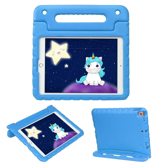 HDE Case for iPad 10.2 Inch 9th 8th 7th Generation Shockproof Tablet Cover with Handle Stand Blue