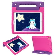 HDE Case for iPad 10.2 Inch 9th 8th 7th Generation Shockproof Tablet Cover with Handle Stand Purple and Pink
