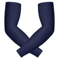 thumbnail image 1 of HDE Arm Compression Sleeves for Kids Youth Sports Basketball Shooting Navy Blue 2 Count - M, 1 of 5