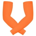 thumbnail image 1 of HDE Arm Sleeves for Men Women, Compression Sleeve Arm UV Protection Basketball Baseball Football Orange - L, 1 of 6