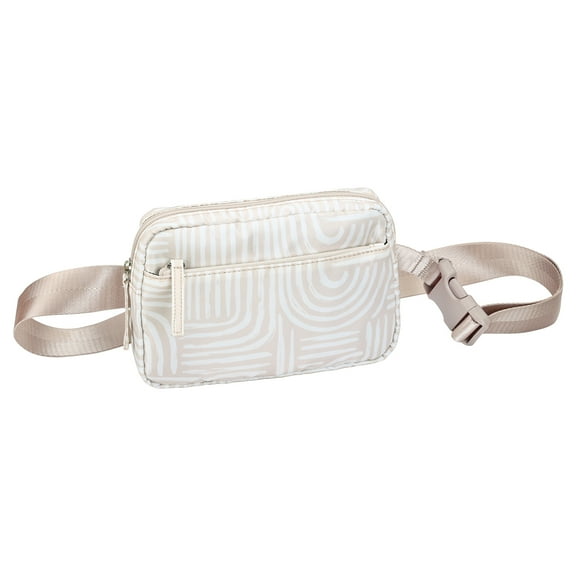 HDE Belt Bag 2L Fanny Pack Cross Body with Adjustable Strap Boho Brush Strokes