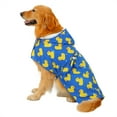thumbnail image 1 of HDE Dog Bathrobe Drying Towel with Hood for Large Dogs Blue Rubber Ducks XL, 1 of 7