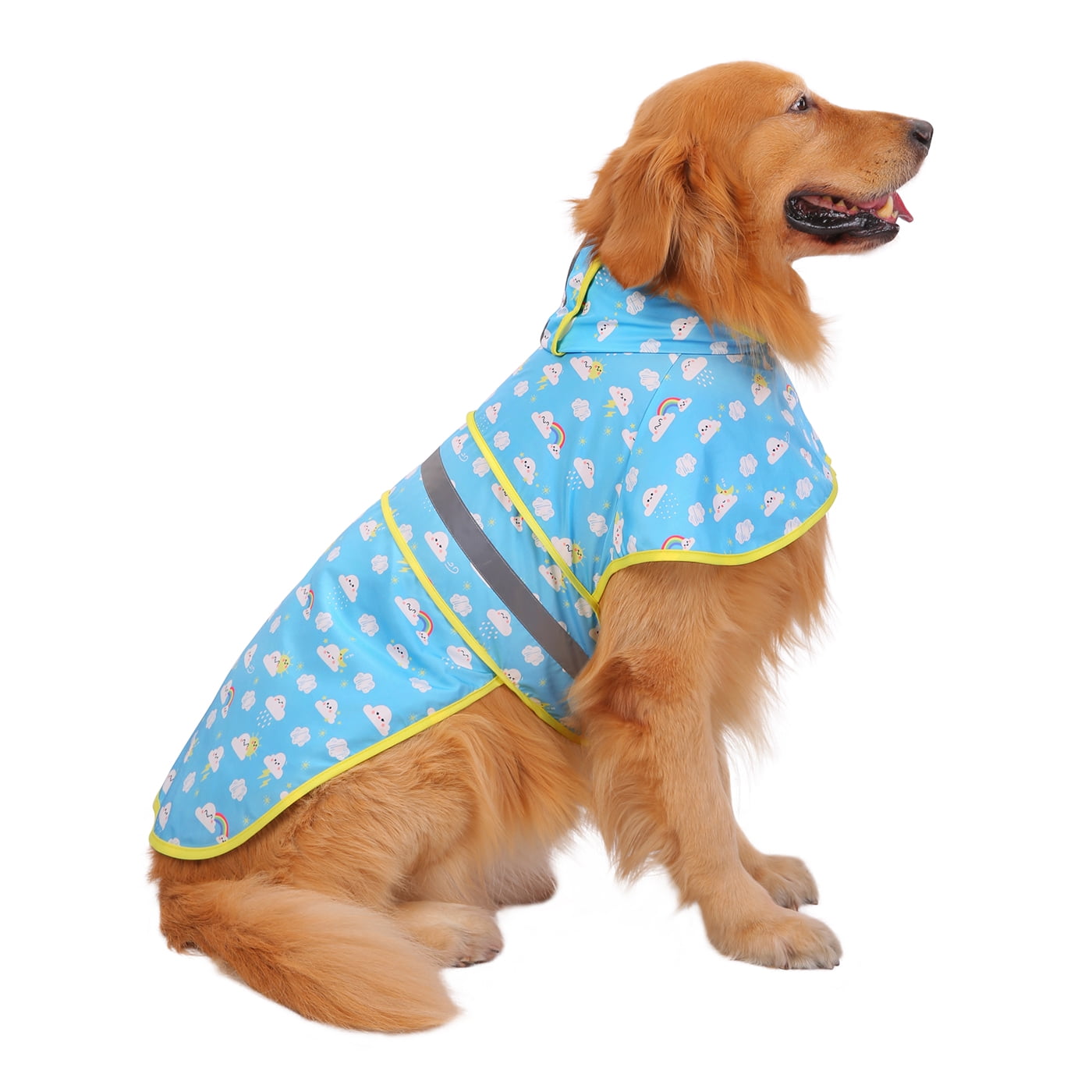 HDE Dog Raincoat Hooded Slicker Poncho for Small to XLarge Dogs and