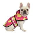 thumbnail image 1 of HDE Dog Raincoat Hooded Slicker Poncho for Small to X-Large Dogs and Puppies Ducks Pink M, 1 of 7