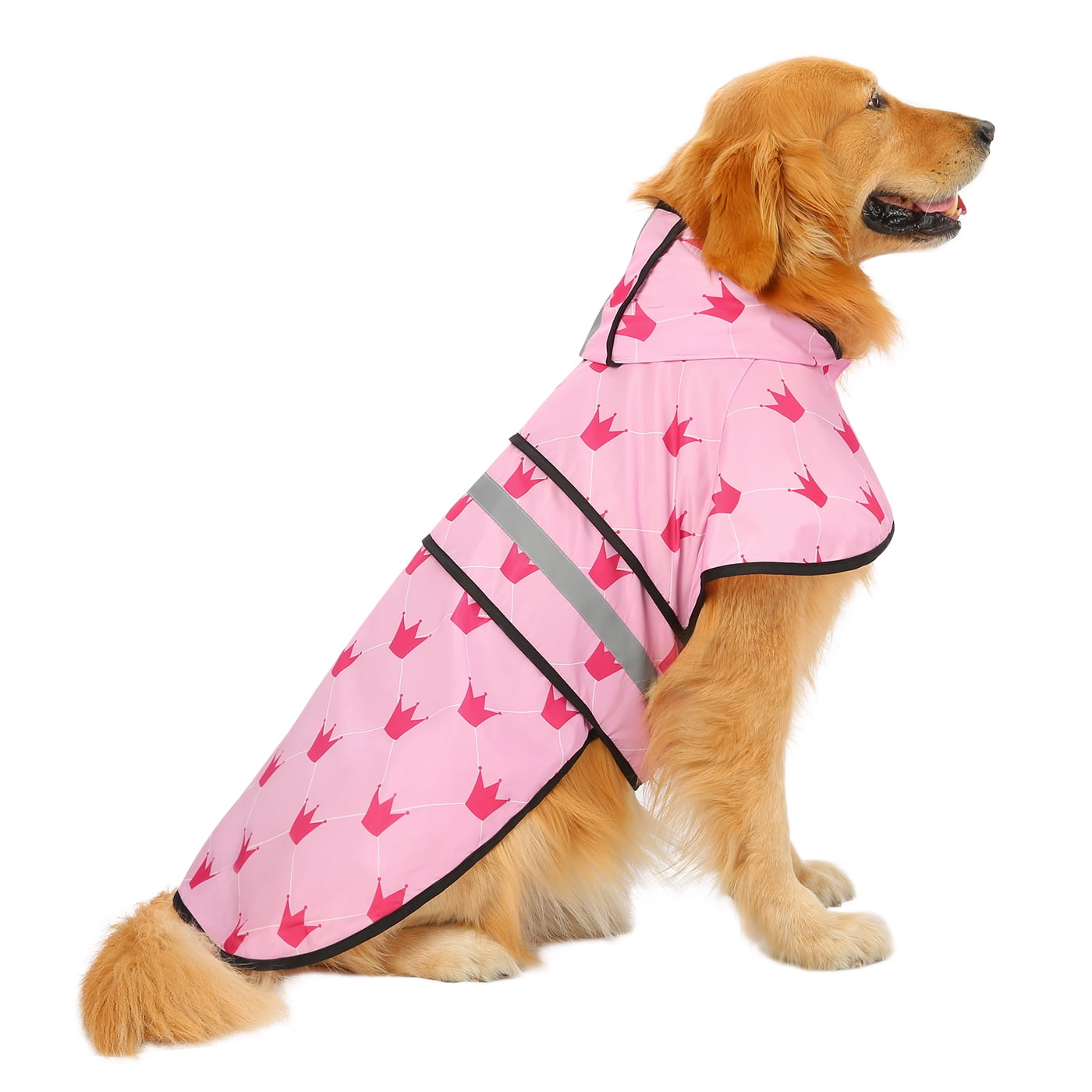 HDE Dog Raincoat Hooded Slicker Poncho for Small to XLarge Dogs and