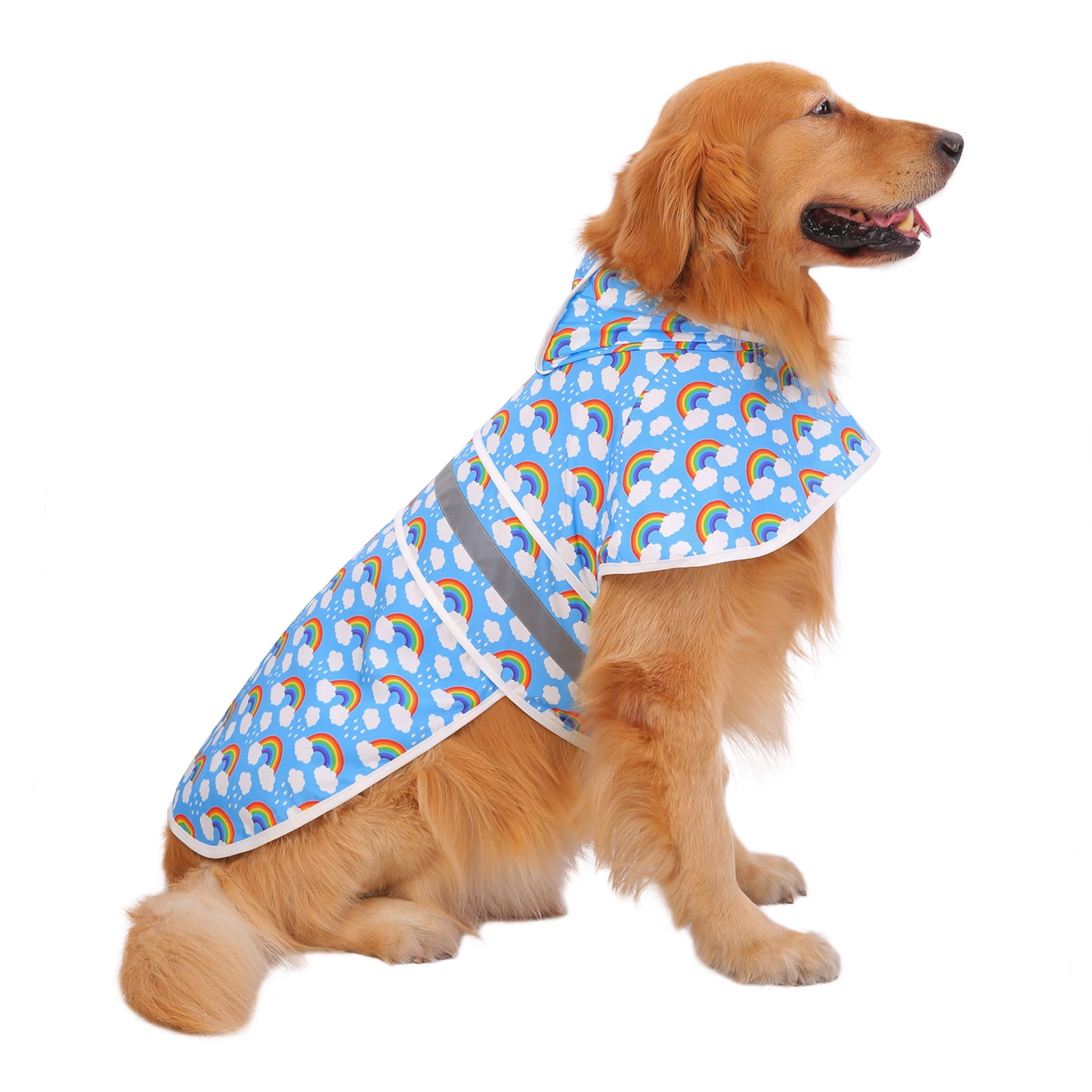 HDE Dog Raincoat Hooded Slicker Poncho for Small to XLarge Dogs and