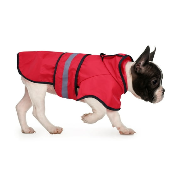 HDE Dog Raincoat Hooded Slicker Poncho for Small to X-Large Dogs and Puppies Red S