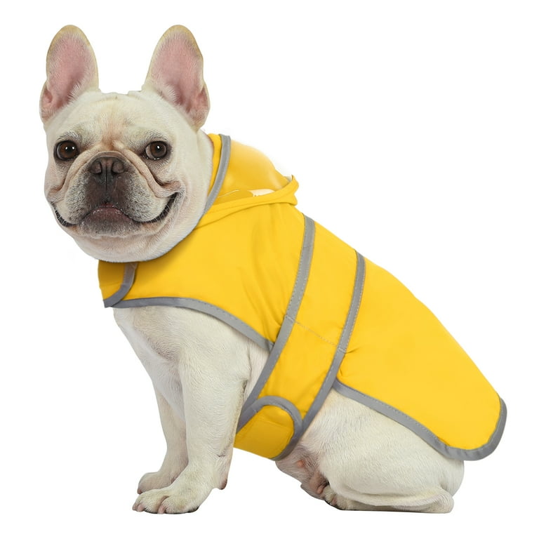 Poncho Canada Pooch Yellow Raincoat HDE Dog Raincoat With