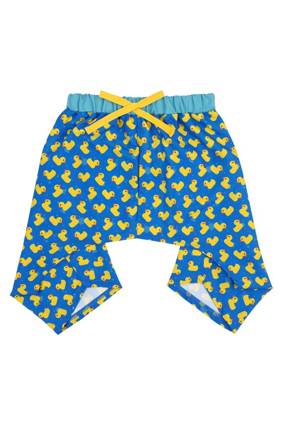 Dog Swim Trunks Hawaiian Board Shorts for XS to XXL Dogs Rubber Ducks XS