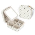 thumbnail image 1 of HDE Girl's Travel Jewelry Case Faux Leather Mini Organizer Box with Mirror Gift - Butterfly, 1 of 7