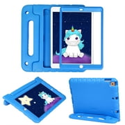 حافظة HDE Kids iPad مع واقي شاشة مدمج لعام 2021 من الجيل التاسع من iPad 10.2 Inch ، 2020 8th Gen ، 2019 7th Gen - Blue