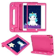 HDE Kids iPad Case with Built-In Screen Protector for 2021 9th Generation iPad 10.2 Inch, 2020 8th Gen, 2019 7th Gen - Pink