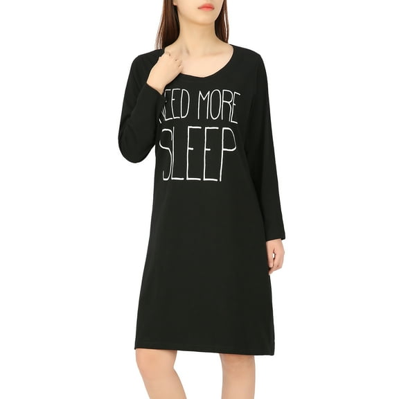HDE Long Sleeve Sleepshirt (Women's)