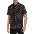 thumbnail image 1 of HDE Mens Hawaiian Christmas Button Down Shirts S-5XL Short Sleeve Tropical Shirt Dog Stockings - 5XL, 1 of 6