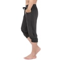 thumbnail image 1 of HDE Mens Workout Jogger Casual Waistband Sport Training Cuffed Yoga Capri Pant (Charcoal, Small), 1 of 3
