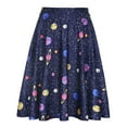 thumbnail image 1 of HDE Outer Space Galaxy Skirts for Women Universe Constellation Skirt (Size: Small), 1 of 6