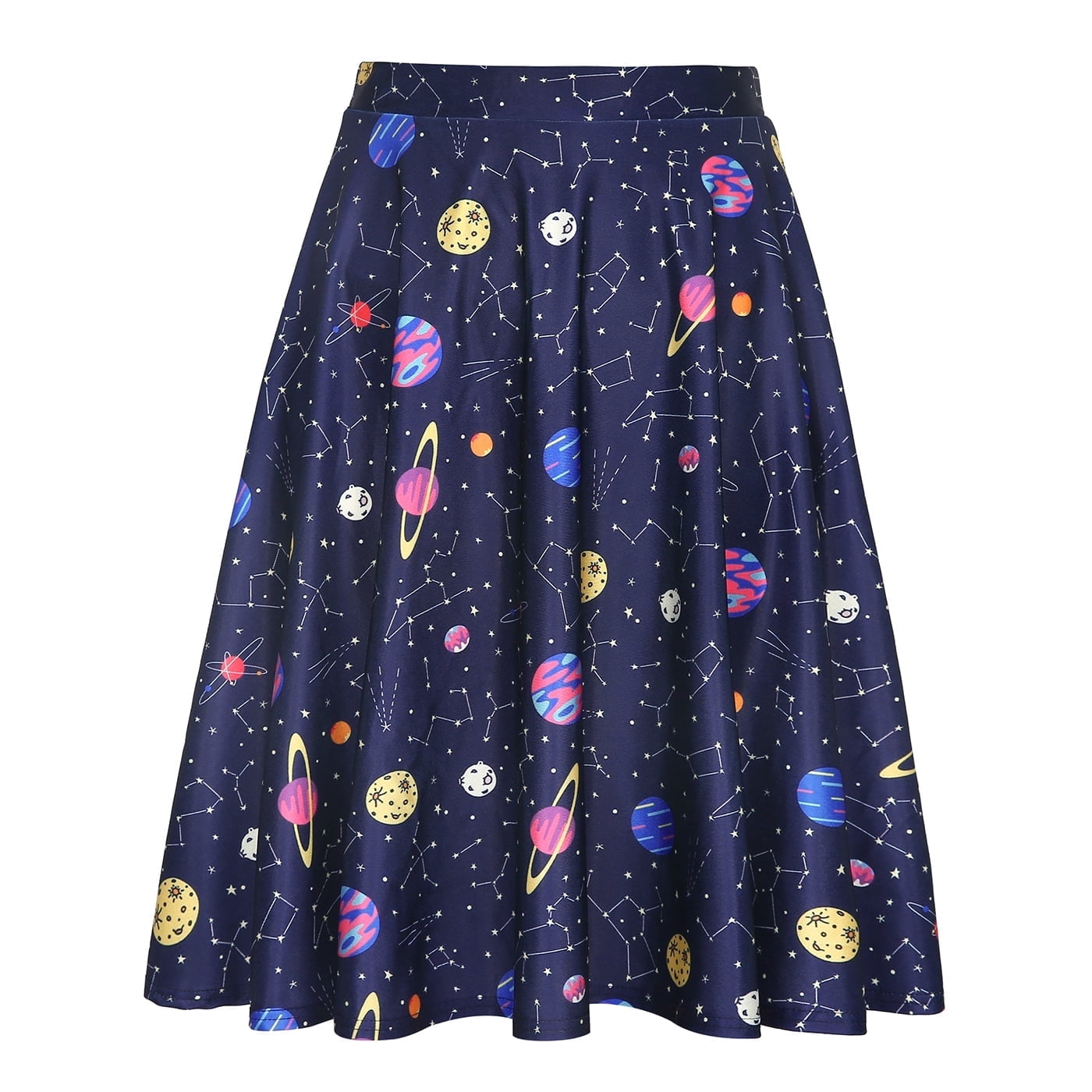 HDE Outer Space Galaxy Skirts for Women Universe HDE Outer Space Galaxy Skirts for Women Universe