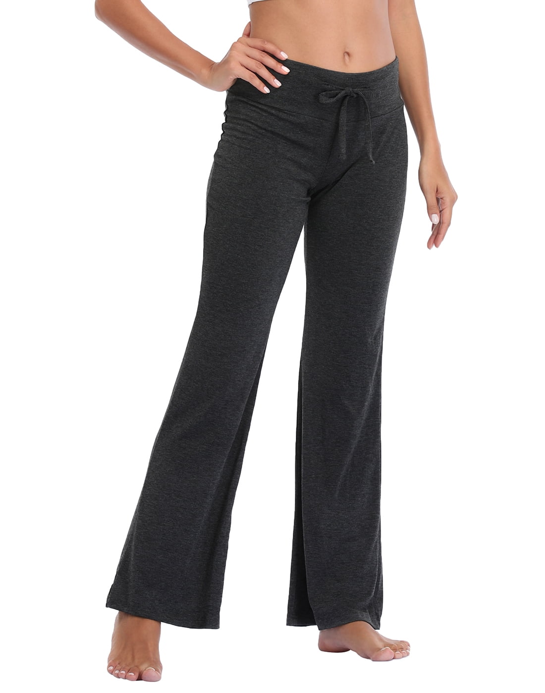 HDE Pajama Pants for Women PJ Pants Comfy Loungewear Charcoal 1X Plus