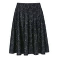 thumbnail image 1 of HDE Skirts for Women Midi Skirt Skater Skirt Knee Length High Waist Fun Prints Black Cats S, 1 of 6