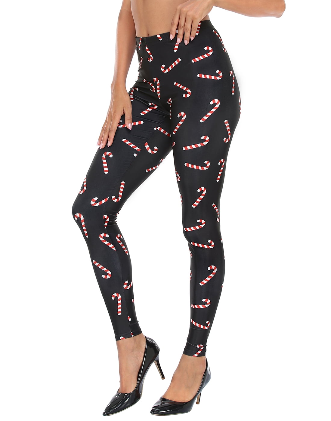 HDE Trendy Design Workout Leggings Fun Fashion Graphic Printed Cute