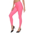 thumbnail image 1 of HDE Trendy Design Workout Leggings Fun Fashion Graphic Printed Cute Patterns Neon Pink XXL, 1 of 7