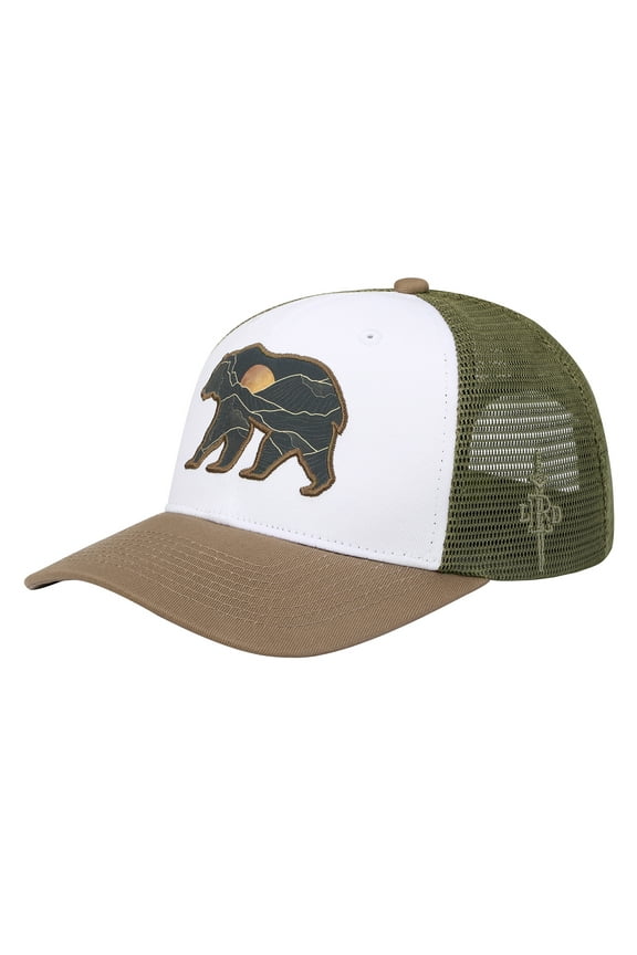 Trucker Hat - Performance Outdoor Snapback Adventure Hats for Men Boreal Bear
