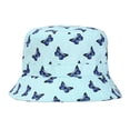 thumbnail image 1 of HDE Unisex Bucket Hat Outdoor Packable Travel Sun Hats Blue Butterfly, 1 of 6