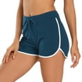 thumbnail image 1 of HDE Women Dolphin Shorts Running Workout Clothes Midnight Blue Medium, 1 of 6