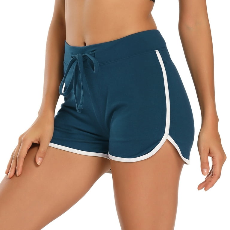 Hde Women s Retro Fashion Dolphin Running Workout Shorts Midnight Blue