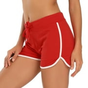 HDE Women Dolphin Shorts Running Workout Clothes Red Small