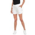 thumbnail image 1 of HDE Women's Cargo Shorts with Pockets High Waisted Casual Shorts White S, 1 of 6
