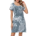thumbnail image 1 of HDE Women's Cotton Nightgowns Short Sleeve Sleep Dress Sleep Tie Dye 2X-3X, 1 of 6