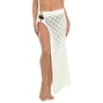 thumbnail image 1 of HDE Women's Crochet Cotton Knit Maxi Skirt Beach Swim Cover Up White S, 1 of 6