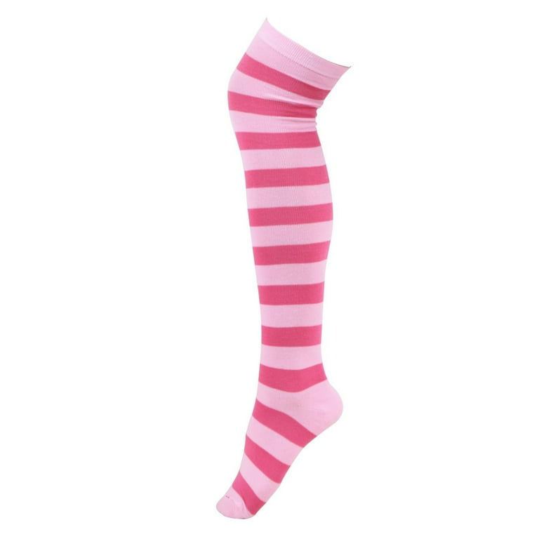 Pink 2025 striped stockings