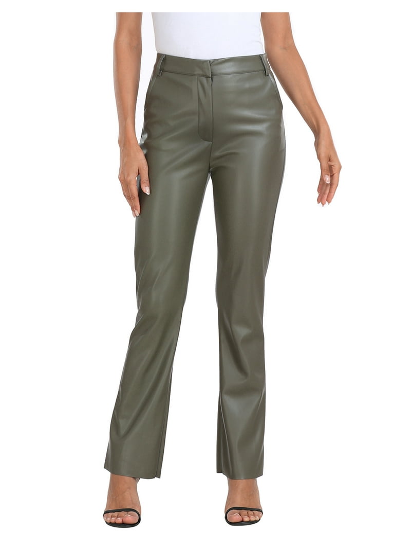 新品未使用 BELPER PLEATED PANTS（GREEN) Womens Flared Trousers with Pleated Design - Green | Benetton