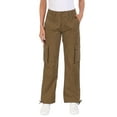 thumbnail image 1 of HDE Women's High Waisted Baggy Y2K Cargo Pants with Pockets Brown L, 1 of 6