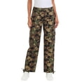 thumbnail image 1 of HDE Women's High Waisted Baggy Y2K Cargo Pants with Pockets Camo XXL, 1 of 6