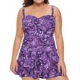 thumbnail image 1 of HDE Women's Plus Swim Dress Tummy Control One-Pieces Swimwear Paisley 22, 1 of 6