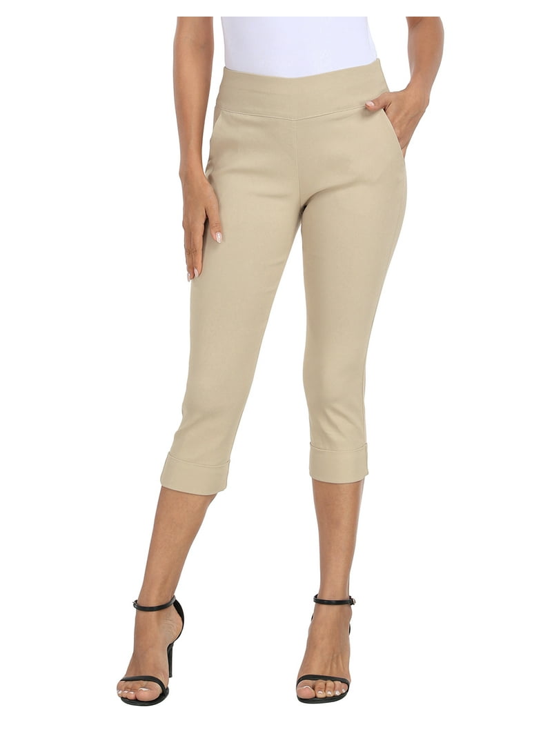 HDE Women's Pull On Capri 19