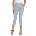 thumbnail image 1 of HDE Women's Pull On Capri 21" Inseam Cropped Pants with Pockets Cool Gray M, 1 of 6