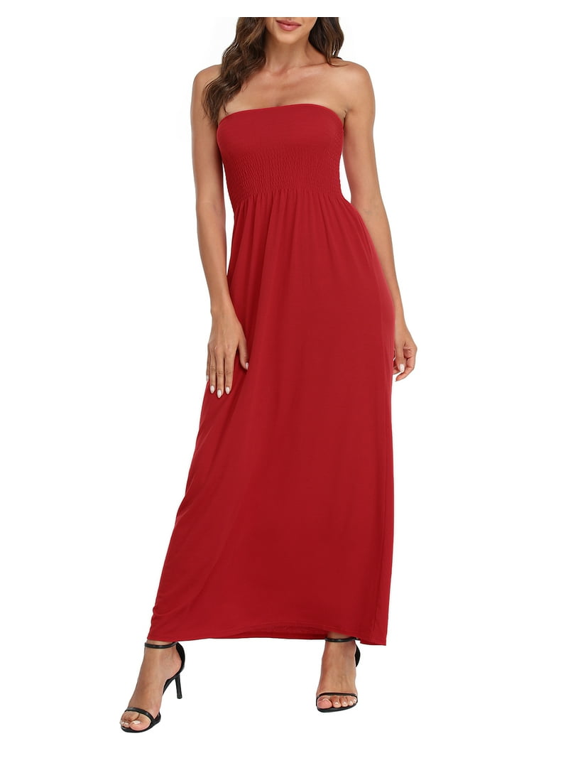 chinese dress ladies Eden Strapless Maxi Dress main image 1