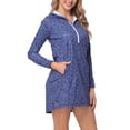thumbnail image 1 of HDE Women's Swimwear Cover Up Dress Long Sleeve Tunic, 1 of 6